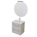  Composizione bagno sospesa Smack a 2 cassetti 55x62 con lavabo