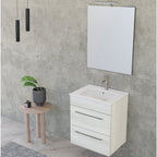 Composizione bagno sospesa Smack a 2 cassetti 55x62 con lavabo