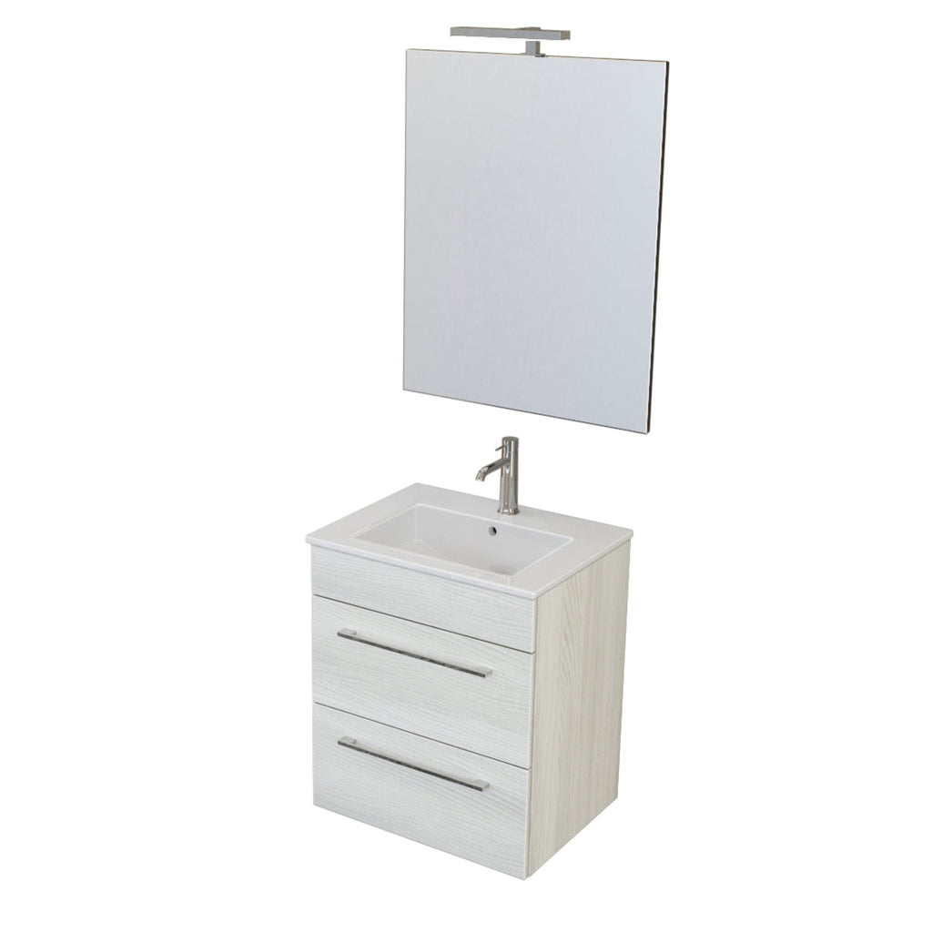  Composizione bagno sospesa Smack a 2 cassetti 55x62 con lavabo