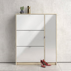  Scarpiera con ante a ribalta e anta con ripiani bianco con struttura legno truciolare by CeramicStore | Lo specialista del tuo bagno