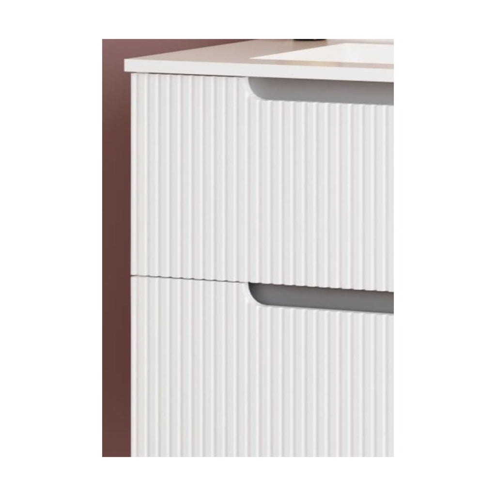  Mobile bagno sospeso Cubi&Co Malta 60 con frontale cannettato