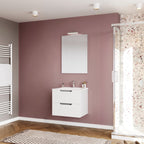  lampada e specchio - Bianco Lucido by CeramicStore | Lo specialista del tuo bagno