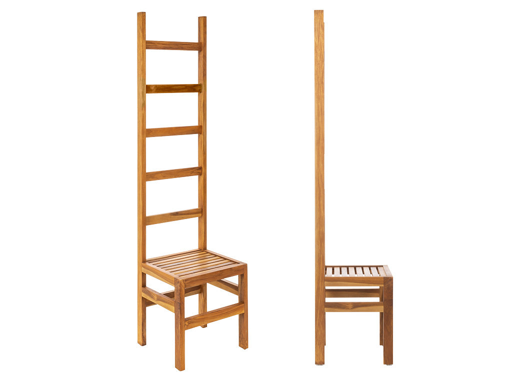 Sedia modello 'Arya' in legno Teak by Cipi cm 45 x 40 x 180h by CeramicStore | Lo specialista del tuo bagno