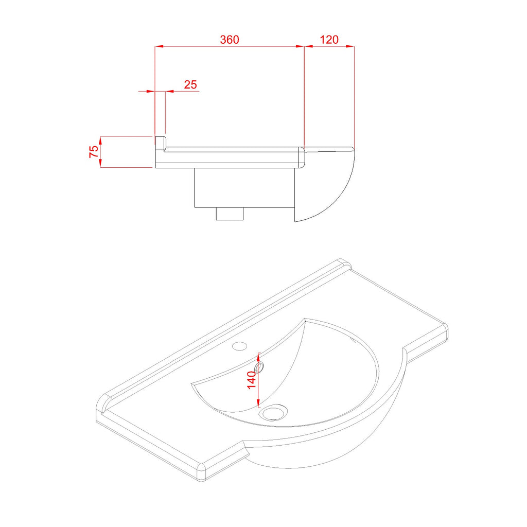  Mobile bagno a terra modello Rimini08 cm 85x195x48 rovere nabucco by CeramicStore | Lo specialista del tuo bagno