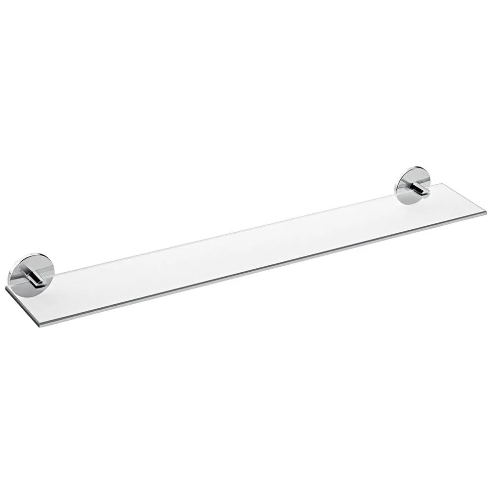 Mensola vetro da incollo della collezione 'Duo Round' by Cosmic - 60x10