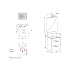  specchio con lampada LED cement wood e cemento by CeramicStore | Lo specialista del tuo bagno