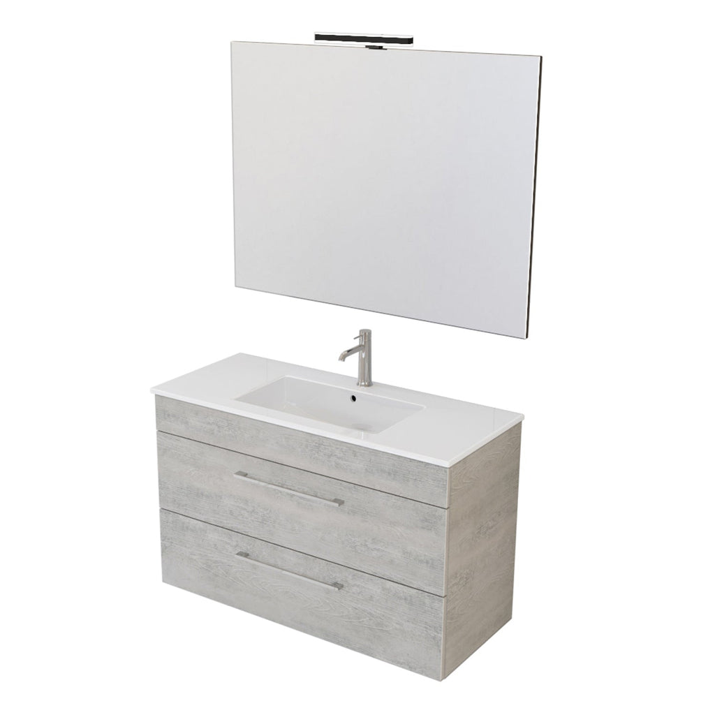  Composizione bagno sospesa Smack a 2 cassetti 100x62 con lavabo