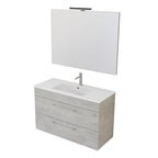  Composizione bagno sospesa Smack a 2 cassetti 100x62 con lavabo
