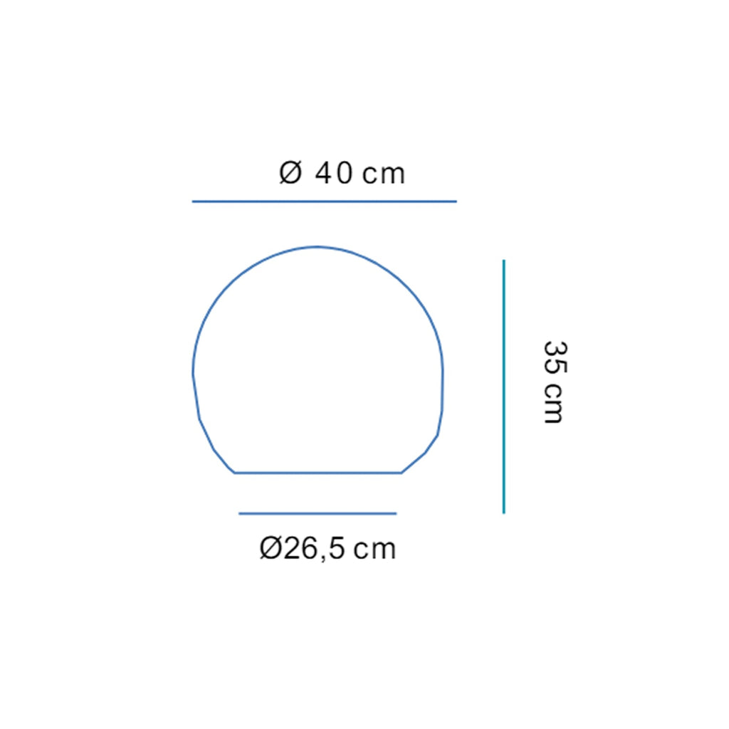  Lampada da tavolo modello Buly a luce fredda diametro 40 cm - Bianco by CeramicStore | Lo specialista del tuo bagno