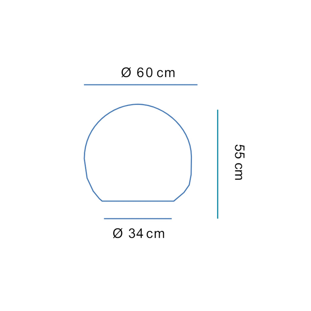  Lampada da tavolo modello Buly a luce fredda diametro 60 cm - Bianco by CeramicStore | Lo specialista del tuo bagno