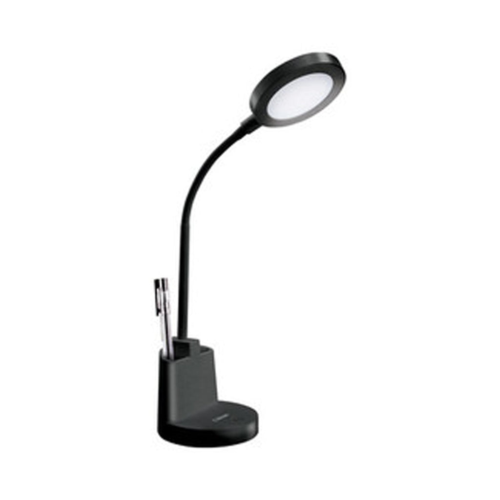 Lampada a Led con braccio regolabile e portapenne integrato - Nero by CeramicStore | Lo specialista del tuo bagno