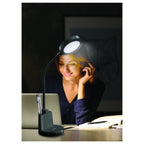  Lampada a Led con braccio regolabile e portapenne integrato - Nero by CeramicStore | Lo specialista del tuo bagno