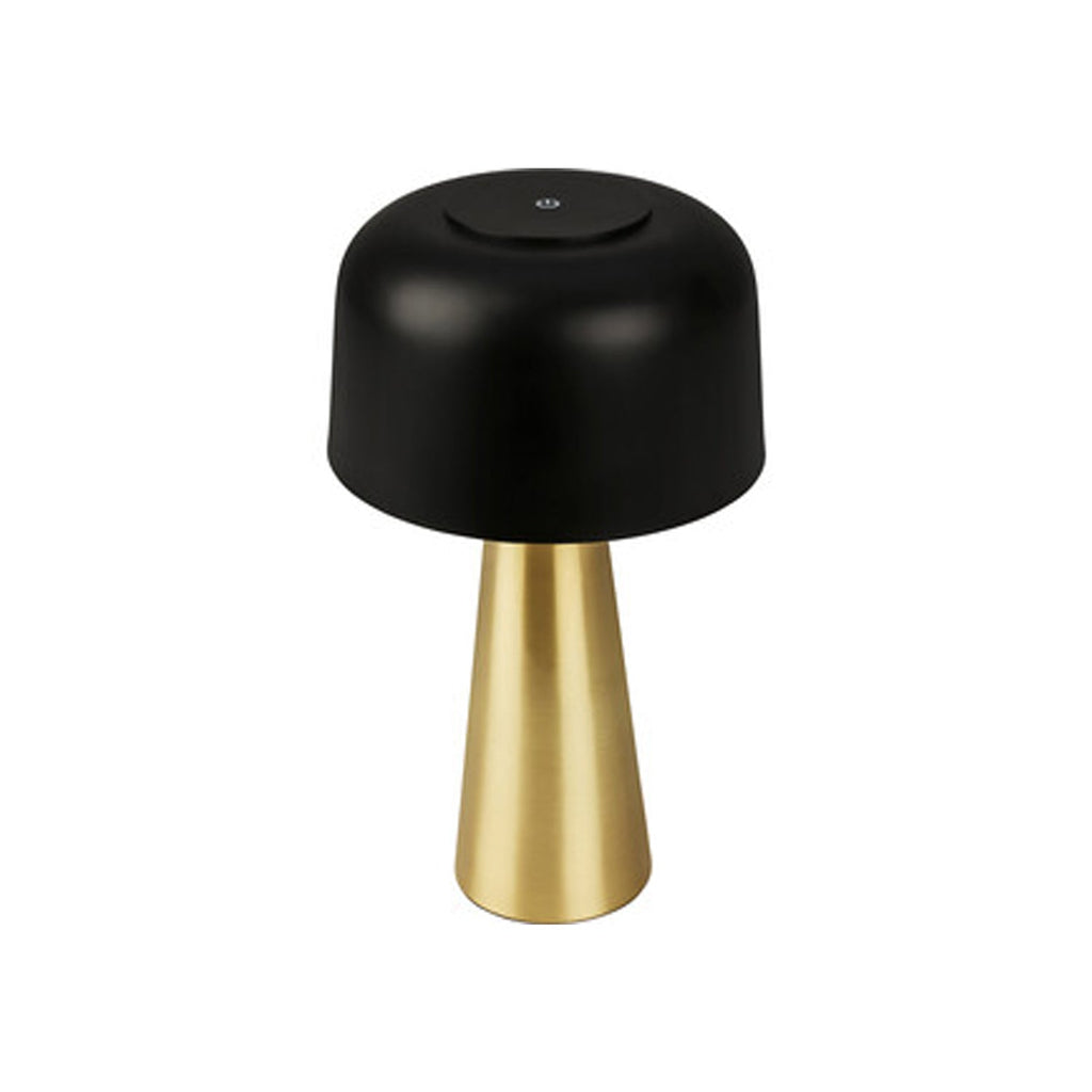 Lampada da tavolo in plastica con batteria ricaricabile - Nera/Oro by CeramicStore | Lo specialista del tuo bagno