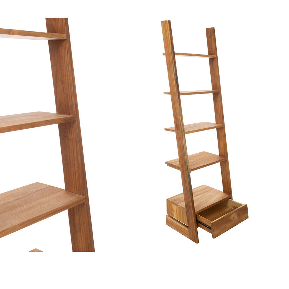  Scala porta tutto modello 'Comoda' in legno Teak by Cipi cm 50 x 40 x 180h by CeramicStore | Lo specialista del tuo bagno