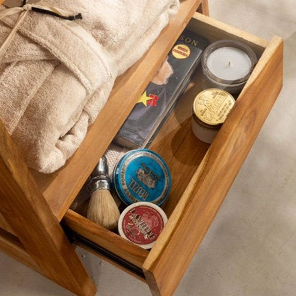  Scala porta tutto modello 'Comoda' in legno Teak by Cipi cm 50 x 40 x 180h by CeramicStore | Lo specialista del tuo bagno