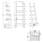  Scala porta tutto modello 'Comoda' in legno Teak by Cipi cm 50 x 40 x 180h by CeramicStore | Lo specialista del tuo bagno
