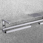  Mensola destra con porta salvietta e rotolo in ottone Time di Colombo Design