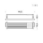  Mensola con porta salvietta in ottone Time di Colombo Design