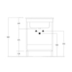  Lavatoio in ceramica con mobile 2 ante in melaminico Nanco Xilon cm 60x50 Bianco lucido by CeramicStore | Lo specialista del tuo bagno