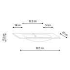  Mobile bagno sospeso modello Kora03 cm 110x190x46 - Olmo rosseau by CeramicStore | Lo specialista del tuo bagno