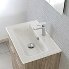 Composizione bagno Cubi&Co serie Grace 60 cm con consolle in ceramica - Rovere Tropea