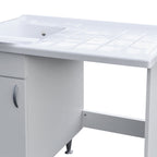  Mobile coprilavatrice 60X108 con lavatoio lavanderia e piano di appoggio. Versione con lavatrice a Destra by CeramicStore | Lo specialista del tuo bagno