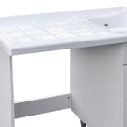  Mobile coprilavatrice cm 60X108 con lavatoio e piano di appoggio. Versione con lavatrice a Sinistra by CeramicStore | Lo specialista del tuo bagno