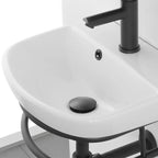 Composizione bagno Cubi&Co serie Forge 45cm in metallo - Nero