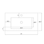 Composizione bagno sospesa Cubi&Co Star 80 cm con cassettoni - Grigio