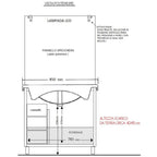  Lavabo 85 e Specchiera finitura Olmo Caffà¨ by CeramicStore | Lo specialista del tuo bagno