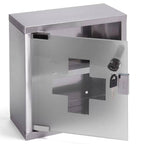  Armadietto dei medicinali con chiave Acciaio e vetro inox colore grigio by CeramicStore | Lo specialista del tuo bagno