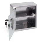  Armadietto dei medicinali con chiave Acciaio e vetro inox colore grigio by CeramicStore | Lo specialista del tuo bagno