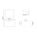  Mobile bagno sospeso con specchiera e lavabo integrato modello Livia - Bianco Lucido by CeramicStore | Lo specialista del tuo bagno