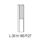  Composizione bagno sospesa Niwa01 di Falegnameria Adriatica con lavabo