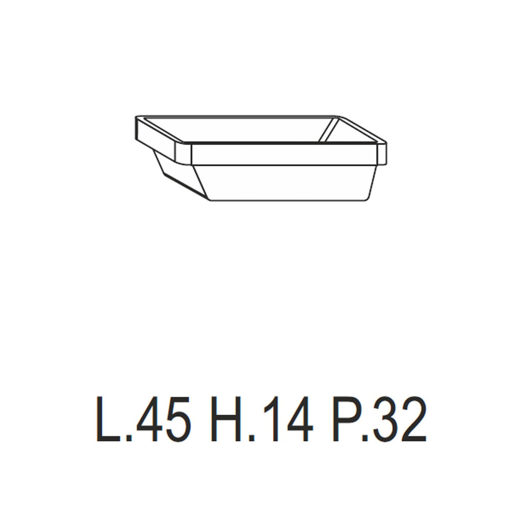  Mobile bagno sospeso Niwa03 di Falegnameria Adriatica con lavabo e specchio L.60+P.46 - Senape e Blu Pacifico by CeramicStore | Lo specialista del tuo bagno