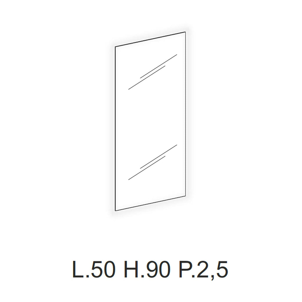  Mobile bagno sospeso Niwa03 di Falegnameria Adriatica con lavabo e specchio L.60+P.46 - Senape e Blu Pacifico by CeramicStore | Lo specialista del tuo bagno