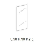  Mobile bagno sospeso Niwa03 di Falegnameria Adriatica con lavabo e specchio L.60+P.46 - Senape e Blu Pacifico by CeramicStore | Lo specialista del tuo bagno