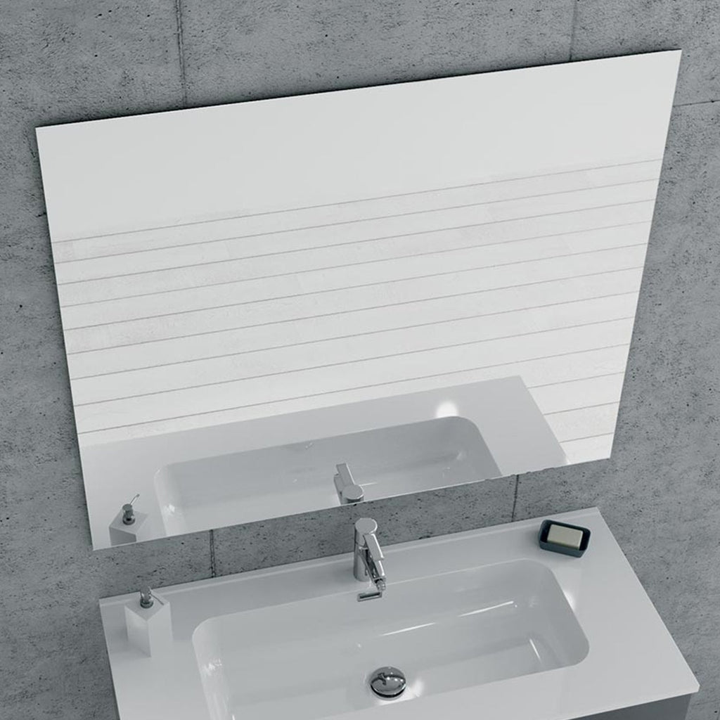  Specchio rettangolare Cubi&Co modello Lucea 70x90 cm filo lucido reversibile by CeramicStore | Lo specialista del tuo bagno