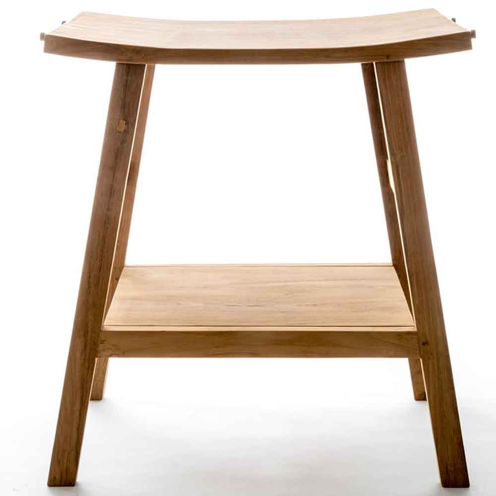 Mobile da bagno Consolle in teak Cipi ZENXL da 86 cm per lavabo da appoggio by CeramicStore | Lo specialista del tuo bagno