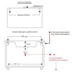  lavabo e specchiera con Led modello Elisa 85 - Olmo Caffà¨ by CeramicStore | Lo specialista del tuo bagno