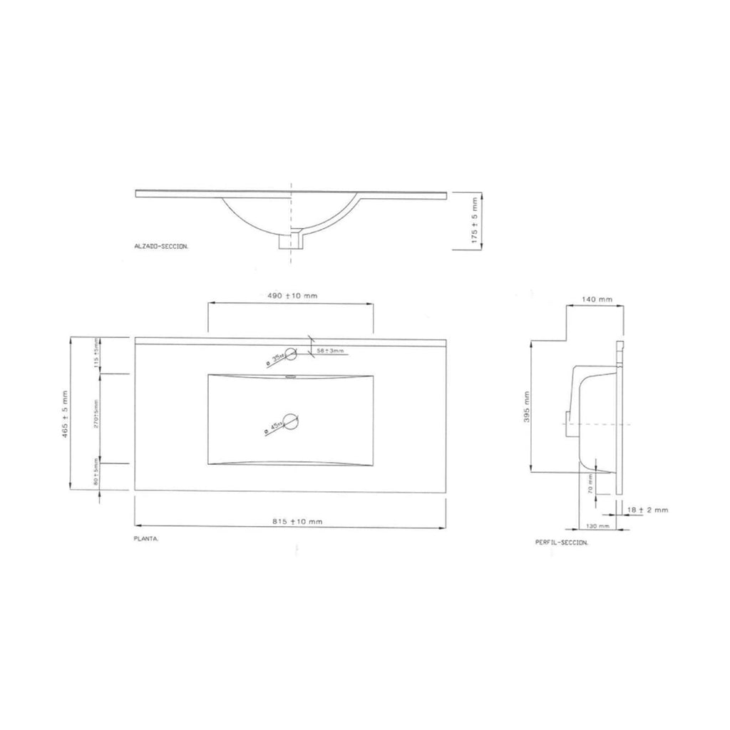  Mobile bagno con specchiera e lavabo Cubi&Co modello Venezia - Rovere Bianco by CeramicStore | Lo specialista del tuo bagno