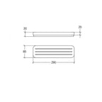  Mensola da appoggio in melammina collezione Saeta di Lineabeta - Bianca