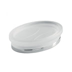 Porta oggetti da bagno in vetro acidato Land di Colombo Design by CeramicStore | Lo specialista del tuo bagno