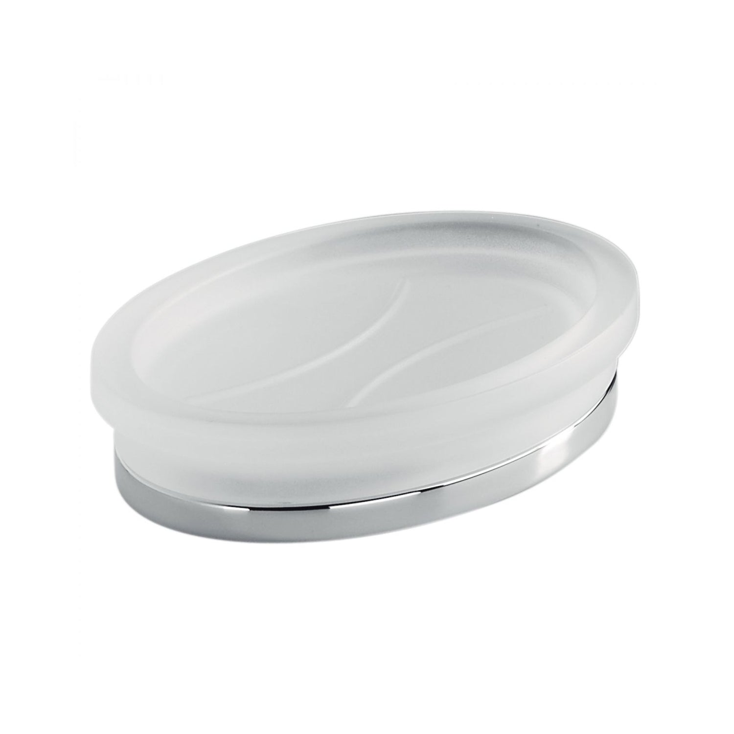 Porta oggetti da bagno in vetro acidato Land di Colombo Design by CeramicStore | Lo specialista del tuo bagno