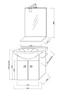  Mobile bagno sospeso con lavabo