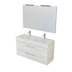  specchio con lampada LED olmo bianco by CeramicStore | Lo specialista del tuo bagno