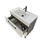  Composizione bagno sospesa Smack a 2 cassetti 80x62 con lavabo