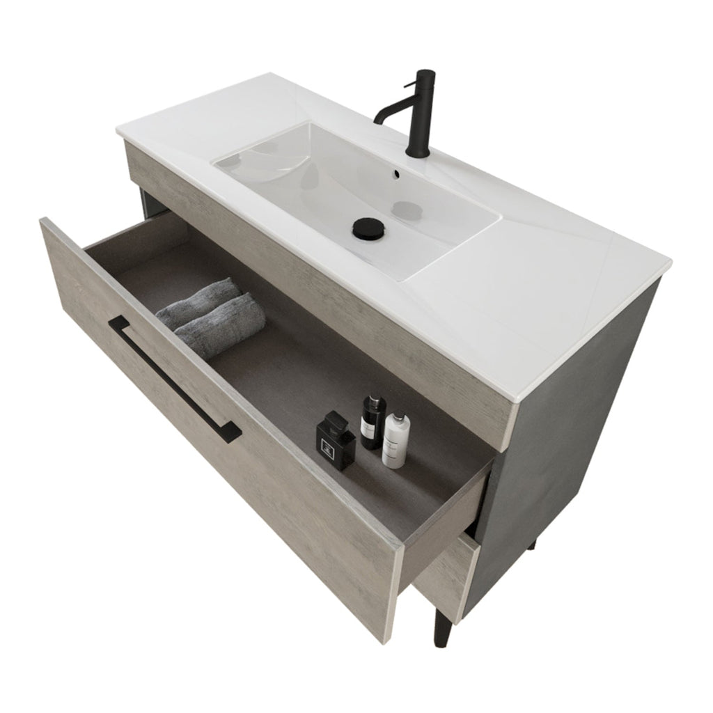  Composizione bagno sospesa Smack a 2 cassetti 100x62 con lavabo