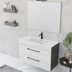 Composizione bagno sospesa Smack a 2 cassetti 100x62 con lavabo