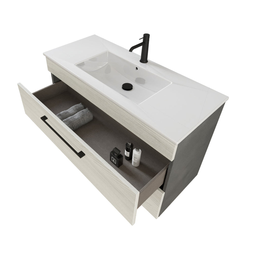  Composizione bagno sospesa Smack a 2 cassetti 100x62 con lavabo